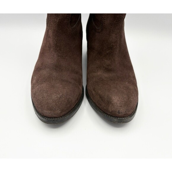 Gucci Brown Suede Knee High Western Boots Riding Boots Sz EU 36 6 - Picture 5 of 11